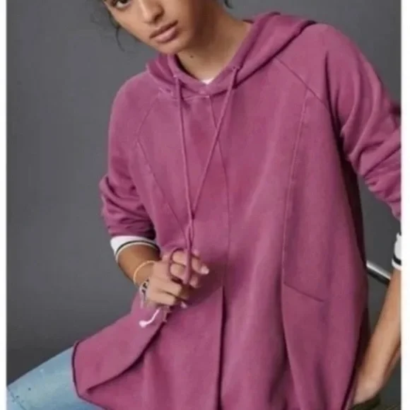 Anthro Pilcro peplum hoodie - Picture 2 of 10